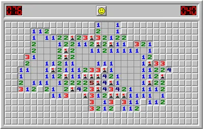 Classic Minesweeper game screenshot